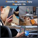 WakongHK for Motorola Moto G Power 2025 Case Magnetic,Translucent Matte Compatible with Magsafe [Military-Grade Protection] with Screen Protector Shockproof Protective Case for Moto G Power 2025-Black