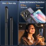 WakongHK for Motorola Moto G Power 2025 Case Magnetic,Translucent Matte Compatible with Magsafe [Military-Grade Protection] with Screen Protector Shockproof Protective Case for Moto G Power 2025-Black