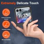 ATUMP for Motorola Razr 2024 Case/Razr 2025 Case[Not Fit Razr Plus 2024], Heavy Duty Shockproof with 360° Rotation Metal Kickstand [Military Grade] Protective Case for Moto Razr 2024/2025, Black