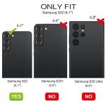 BENTOBEN for Samsung Galaxy S22 Case, S22 Magnetic Case [Compatible with MagSafe] Translucent Matte Slim Shockproof Women Men Protective Case Cover for Samsung S22 6.1", Black