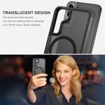 BENTOBEN for Samsung Galaxy S22 Case, S22 Magnetic Case [Compatible with MagSafe] Translucent Matte Slim Shockproof Women Men Protective Case Cover for Samsung S22 6.1", Black