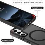 BENTOBEN for Samsung Galaxy S22 Case, S22 Magnetic Case [Compatible with MagSafe] Translucent Matte Slim Shockproof Women Men Protective Case Cover for Samsung S22 6.1", Black