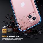 Diaclara Designed for iPhone 15 Case, Full Body Rugged Case with Built-in Touch Sensitive Anti-Scratch Screen Protector, with Camera Lens Protector for iPhone 15 6.1" (Coral Pink)