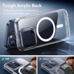 ESR for iPhone 15 Pro Case, Compatible with MagSafe, Military-Grade Protection, Yellowing Resistant, Scratch-Resistant Back, Magnetic Phone Case for iPhone 15 Pro, Classic Series, Clear
