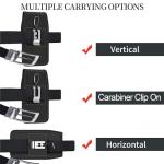 CoverON Holster for Motorola Moto G Power/G Play/Moto G 5G/ G Pure/Moto One 5G Plus/ G05 G15 E15 G100 Cell Phone Case Belt Clip Carabiner Card ID Holder Nylon Pouch Bag (Fits Otterbox or Case on)