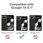 Obbii Compatible with Google Pixel 7a Case, 2 in 1 Slim Heavy Duty Protection Hybrid Hard PC Soft Silicone Rugged Bumper Antiscratch Protective Case for Google Pixel 7a 6.1 Inch (Green Floral)