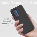 TIOZOLY Heavy Duty Defender Case for Motorola Moto Edge 2021/5G UW, Black, Rugged, Shockproof, Dustproof, 3 in 1 Design, Military Grade Protection