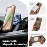 CAPRARO Magnetic for iPhone 14 Pro Max Case, [Compatible with MagSafe] [Full Camera Protection] Shockproof Protective Slim Translucent Matte Phone Case for iPhone 14 Pro Max 6.7'', Brown