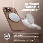 CAPRARO Magnetic for iPhone 14 Pro Max Case, [Compatible with MagSafe] [Full Camera Protection] Shockproof Protective Slim Translucent Matte Phone Case for iPhone 14 Pro Max 6.7'', Brown