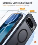 FNTCASE for Google Pixel 10 Pro XL Case: for Pixel 9 Pro XL Case | Magnetic Matte Shockproof Rugged Translucent Phone Cover - Military Grade Drop Proof Sturdy Slim Protective Cases (6.8 inch/Black)