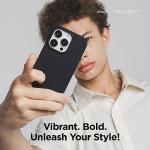 elago Compatible with iPhone 15 Pro Case, Liquid Silicone, Full Body Protective Cover, Shockproof, Slim Phone, Anti-Scratch Soft Microfiber Lining, 6.1 inch (Black)