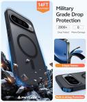 FNTCASE for Google Pixel 10 Pro XL Case: for Pixel 9 Pro XL Case | Magnetic Matte Shockproof Rugged Translucent Phone Cover - Military Grade Drop Proof Sturdy Slim Protective Cases (6.8 inch/Black)