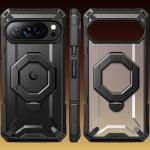 TONGATE for Pixel 10 Pro Case/Pixel 10 Case with 360° Spin Magnetic Stand, Compatible with MagSafe, Non-Slip Edge Rugged, Military Grade Protection for Google 10Pro Phone Case, Black