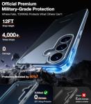 TORRAS Guardian Shockproof for Samsung Galaxy S25 Plus Case, [Non-Yellowing] [12FT Military-Grade Protection] Transparent Slim Case for Samsung S25 Plus Case, Diamond Clear, Hard, 6.7''