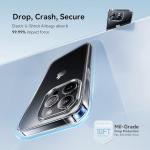 CASEKOO for iPhone 15 Pro Max Case Crystal Clear, [Never Yellow Technology] [Military-Grade Protection] Transparent Slim Cover Women Men for iPhone 15 Pro Max Phone Case 6.7 inch, Clear