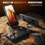 TONGATE for Pixel 10 Pro XL Case with 360° Spin Magnetic Stand, Compatible with MagSafe, Non-Slip Edge Rugged, Military Grade Protection for Google Pixel 10 Pro XL Case, Black