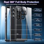2025 New for Samsung Galaxy S24 Ultra Case Waterproof, [Built-in Camera & Screen Protector][Military Grade Shockproof][IP68 Underwater][Dustproof][Dropproof] Full Body Phone Case for S24 Ultra 6.8"