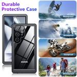 2025 New for Samsung Galaxy S24 Ultra Case Waterproof, [Built-in Camera & Screen Protector][Military Grade Shockproof][IP68 Underwater][Dustproof][Dropproof] Full Body Phone Case for S24 Ultra 6.8"