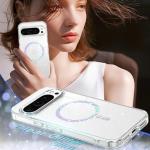 BENTOBEN Magnetic for Google Pixel 10 Pro Case, Clear Crystal Glitter Bling Phone Case Pixel 10 Pro [Compatible with MagSafe], Shockproof Sparkly Cute Women Girl Cover for Pixel10 Pro, Glitter Clear
