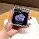 for Motorola Moto Razr 2025/2024 Phone Case, Cute Cartoon Mirror Diamond Glitter Crystal Rhinestone Women Girls Fashion Luxury Shiny Sparkle Crystal Phone Case for Moto Razr 60/50 5G