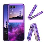 GUAGUA for Motorola Razr 2024 Case/Razr 2025 Case, Glow in Dark Cute Space Nebula Noctilucent Luminous Slim Protective Shockproof Phone Case for Moto Razr 2024/2025 6.9''