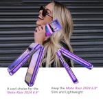 GUAGUA for Motorola Razr 2024 Case/Razr 2025 Case, Glow in Dark Cute Space Nebula Noctilucent Luminous Slim Protective Shockproof Phone Case for Moto Razr 2024/2025 6.9''