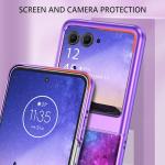 GUAGUA for Motorola Razr 2024 Case/Razr 2025 Case, Glow in Dark Cute Space Nebula Noctilucent Luminous Slim Protective Shockproof Phone Case for Moto Razr 2024/2025 6.9''