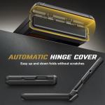 TONGATE for Motorola Razr 2025 Case/Razr 2024 Case with Privacy Screen Protector, [360° Spin Magnetic Stand] [Compatible with Magsafe] [Hinge Protection] Full-Body Military Drop Phone Cover, Black