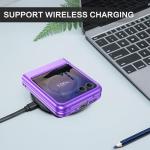 GUAGUA for Motorola Razr 2024 Case/Razr 2025 Case, Glow in Dark Cute Space Nebula Noctilucent Luminous Slim Protective Shockproof Phone Case for Moto Razr 2024/2025 6.9''