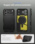 Spigen for iPhone 17 Pro Max Case, Tough Armor T MagFit [Camera Control Button] [Compatible with Magsafe] - Black