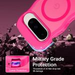 BENTOBEN Magnetic for Google Pixel 10 Case Cute, Curly Wavy Pixel10 Case [Compatible with MagSafe], Anti-Slip Shockproof Matte Slim Women Girls Boys Phone Cover for Google 10 6.3", Hot Pink