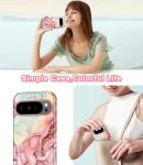 Btscase for Google Pixel 10 Pro Case/Pixel 10 Case 2025 [Military Grade Shockproof] Stylish Marble Pattern Slim Protective 3 Layers Hard PC+Soft Silicone Rugged Women Men Anti-Scratch Cover, Rose Gold