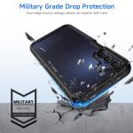 seacosmo Designed for Galaxy A15 5G Phone Case, Full Body Shockproof Cover, with Built-in Screen Protector Slim Fit Protective Case for Samsung Galaxy A15, Black