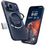 TORRAS 360 Magnetic Stand for iPhone 17 Pro Max Case, [Fit for MagSafe] [4X Military-Grade Protection] Slim Case for iPhone 17 Pro Max, 6.9", Translucent Deep Blue, Ostand O3 Fitness Series