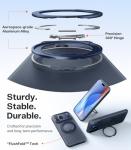 TORRAS 360 Magnetic Stand for iPhone 17 Pro Max Case, [Fit for MagSafe] [4X Military-Grade Protection] Slim Case for iPhone 17 Pro Max, 6.9", Translucent Deep Blue, Ostand O3 Fitness Series