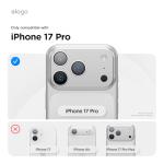 elago for iPhone 17 Pro Case, Premium Magnetic Silicone Case, Compatible with MagSafe, Liquid Silicone Material, Protective Cover, Shockproof, Slim Phone, 6.3 inch (Stone)