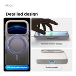 elago for iPhone 17 Pro Case, Premium Magnetic Silicone Case, Compatible with MagSafe, Liquid Silicone Material, Protective Cover, Shockproof, Slim Phone, 6.3 inch (Stone)