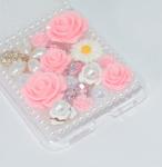 Case for Motorola Razr 2024/2025 Cover,Cute Luxury 3D Crystal Rhinestone Diamond Flowers Sparkle Stunning Stones Pearl with Wrist Strap Women Girls for Moto Razr 2024/2025 5G