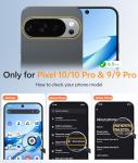 FNTCASE for Google Pixel 10 & 10 Pro Case: for Pixel 9 & 9 Pro Case | Magnetic Matte Shockproof Rugged Translucent Phone Cover - Military Grade Drop Proof Sturdy Slim Protective Cases (6.3 inch/Black)
