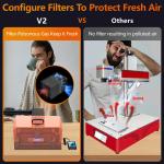 Srwor V2 Back Cover Glass Separating Machine for iPhone 16 15 14 Pro Max Rear Housing Case Removal Repair Laser Engraving Tools