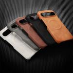Luxury Sheepskin Leather Magnetic Phone Case For Google Pixel 10 9 8 7 Pro XL 8A 7A Shockproof Business Matte Hard Solid Cover