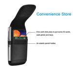 Tiflook for Samsung Galaxy S25 Ultra S24 S23 S22 S21 S20 FE S10 S9 A03S A20 A50 A51 A16 A15 A14 A10e Holster Nylon Cell Phone Pouch Belt Holder Carrying Case with Clip,Black
