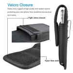 Tiflook for Samsung Galaxy S25 Ultra S24 S23 S22 S21 S20 FE S10 S9 A03S A20 A50 A51 A16 A15 A14 A10e Holster Nylon Cell Phone Pouch Belt Holder Carrying Case with Clip,Black