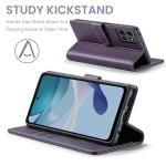 FLIPALM Wallet Case for Moto G 5G 2025, RFID Blocking Credit Card Holder, PU Leather Folio Flip Kickstand Protective Shockproof Cover for Motorola Moto G 5G 2025 (Purple)