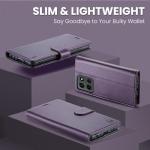 FLIPALM Wallet Case for Moto G 5G 2025, RFID Blocking Credit Card Holder, PU Leather Folio Flip Kickstand Protective Shockproof Cover for Motorola Moto G 5G 2025 (Purple)