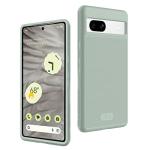 TUDIA MergeGrip [Dual Layer] Google Pixel 7a Case (2023), [Military Grade Drop Tested] Raised Edge for Screen&Camera Protection Slim Tough Heavy Duty 7A Phone Cases Cover - Green Lily