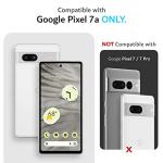 TUDIA MergeGrip [Dual Layer] Google Pixel 7a Case (2023), [Military Grade Drop Tested] Raised Edge for Screen&Camera Protection Slim Tough Heavy Duty 7A Phone Cases Cover - Green Lily