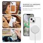 BENTOBEN Magnetic for iPhone 13 Case & iPhone 14 Case [Compatible with Magsafe] Translucent Matte Phone Case iPhone 13/14 6.1 inch Slim Thin Shockproof Women Men Protective Cover, Pure White