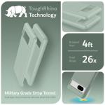 TUDIA MergeGrip [Dual Layer] Google Pixel 7a Case (2023), [Military Grade Drop Tested] Raised Edge for Screen&Camera Protection Slim Tough Heavy Duty 7A Phone Cases Cover - Green Lily