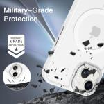 BENTOBEN Magnetic for iPhone 13 Case & iPhone 14 Case [Compatible with Magsafe] Translucent Matte Phone Case iPhone 13/14 6.1 inch Slim Thin Shockproof Women Men Protective Cover, Pure White